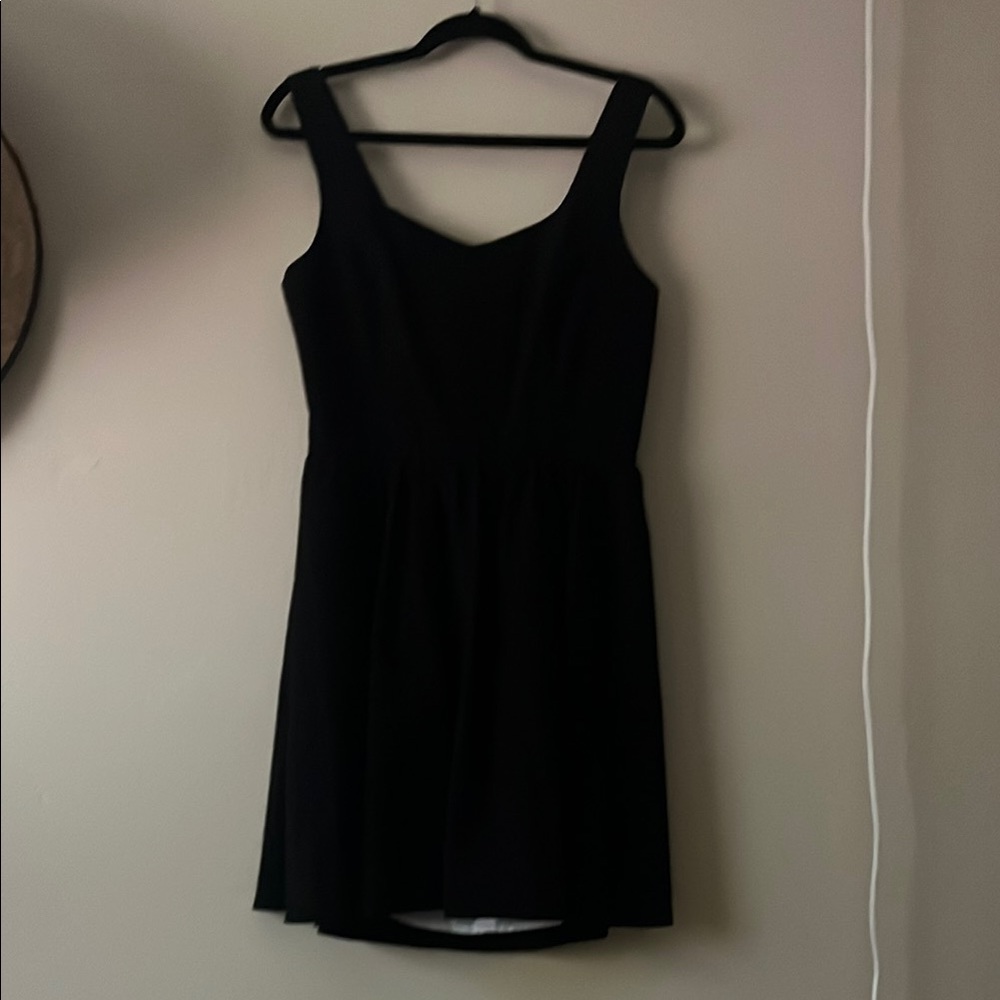 Lauren James Seersucker Black Sweetheart Mini Sundress